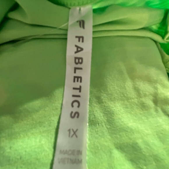 Fabletics Eco-Conscious Muscle Tank 1X Lime Gym Athleasure Athletic Summer - Picture 7 of 8